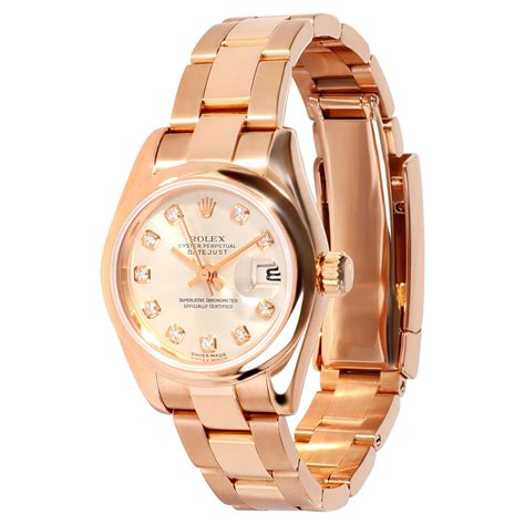 rolex para mujer en oro rosa